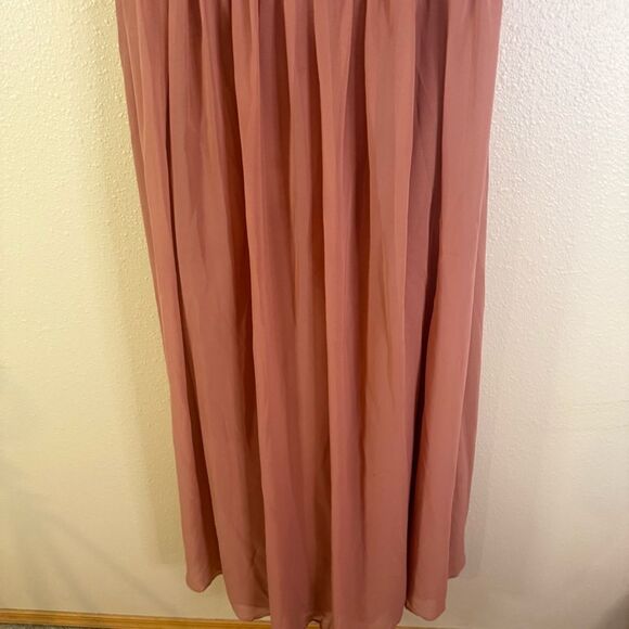 Azazie Raine desert rose bridesmaid dress A8 - Picture 3 of 6